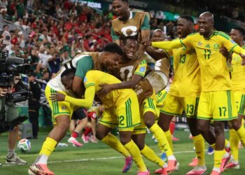 South Africa players celebrate after beating South Korea 1-0 at 2026 FIFA World Cup Photo Courtesy: Getty Images