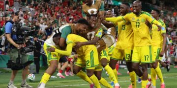 South Africa players celebrate after beating South Korea 1-0 at 2026 FIFA World Cup Photo Courtesy: Getty Images