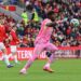 Lawrence Ati-Zigi of Ghana clears the ball during the international friendly match between Wales and Ghana (Photo by Huw Fairclough/Getty Images)