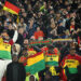 Fans of Ghana support their team during the international friendly match between Germany and Ghana at MHP Arena on March 30, 2026 in Stuttgart, Germany.  (Photo by Alex Grimm/Getty Images)
