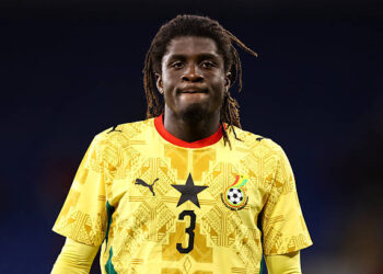 Caleb Yirenkyi of Ghana during the international friendly match between Wales and Ghana at Cardiff City Stadium on June 2, 2026 in Cardiff, Wales. (Photo by Jacques Feeney/Offside/Offside via Getty Images)