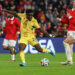 Ernest Nuamah of Ghana shoots for goal during the international friendly match between Wales and Ghana at Cardiff City Stadium on June 02, 2026 in Cardiff, Wales. (Photo by Huw Fairclough/Getty Images)
