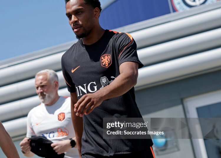 Jurrien Timber of Holland  during the  Training MenTraining Holland (Photo by Roy Lazet/Soccrates/Getty Images)
