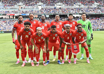 Panama staring XI before the first half of the international friendly match between Panama and Bosnia & Herzegovina at Energizer Park on June 6, 2026 in St Louis, Missouri. Photo by Bill Barrett/ISI Photos/ISI Photos via Getty Images.