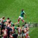 Julian Quinones of Mexico celebrates a goal with teammates during the FIFA World Cup 2026 Group A match between Mexico and South Africa (Photo by Jose Breton/Pics Action/NurPhoto via Getty Images)