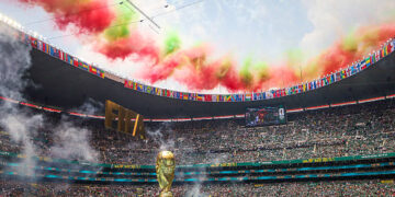 Fireworks display during the Opening Ceremony ahead of the FIFA World Cup 2026 Group A match between Mexico and South Africa at Mexico City Stadium on June 11, 2026 in Mexico City, Mexico. (Photo by Angel Delgado/Getty Images)