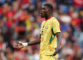 Thomas Partey of Ghana reacts during the International Friendly match between Wales and Ghana at the Cardiff City Stadium on June 02, 2026 in Cardiff, Wales. (Photo by Ryan Hiscott/Getty Images)