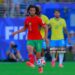 Ayyoub Bouaddi of Morocco controls the ball during the FIFA World Cup 2026 Group C match between Brazil and Morocco (Photo by Hugo Rivera/Jam Media/Getty Images)