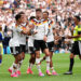 HOUSTON, TEXAS - JUNE 14: Kai Havertz #7 of Germany celebrates with teammates after scoring the team's third goal during the FIFA World Cup 2026 Group E match between Germany and Curacao at Houston Stadium on June 14, 2026 in Houston, Texas. (Photo by Lars Baron/Getty Images)