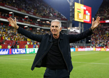 Carlos Queiroz, Head Coach of Ghana, applauds fans after the team's 1-0 victory in the FIFA World Cup 2026 Group L match between Ghana and Panama at Toronto Stadium on June 17, 2026 in Toronto, Ontario. (Photo by Ezra Shaw - FIFA/FIFA via Getty Images)