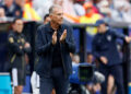 Carlos Queiroz, Head coach of Ghana, claps on the sideline during the FIFA World Cup 2026 Group L match between England and Ghana at Boston Stadium on June 23, 2026 in Foxborough, Massachusetts. (Photo by Richard Sellers/Sportsphoto/Allstar via Getty Images)