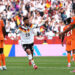 TORONTO, ONTARIO - JUNE 20: Deniz Undav #26 of Germany celebrates scoring his team's second goal during the FIFA World Cup 2026 Group E match between Germany and Cote D'Ivoire at Toronto Stadium on June 20, 2026 in Toronto, Ontario. (Photo by Ezra Shaw - FIFA/FIFA via Getty Images)