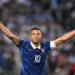 PHILADELPHIA, PENNSYLVANIA - JUNE 22: Kylian Mbappe #10 of France celebrates scoring his team's second goal during the FIFA World Cup 2026 Group I match between France and Iraq at Philadelphia Stadium on June 22, 2026 in Philadelphia, Pennsylvania. (Photo by Hannah Peters - FIFA/FIFA via Getty Images)
