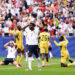 FOXBOROUGH, MASSACHUSETTS - JUNE 23: Bukayo Saka #7 of England reacts as Harry Kane #9 of England misses a chance during the FIFA World Cup 2026 Group L match between England and Ghana at Boston Stadium on June 23, 2026 in Foxborough, Massachusetts. (Photo by Justin Setterfield/Getty Images)