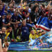 Cabo Verde players celebrate after the 0-0 draw during the FIFA World Cup 2026 Group H match between Cabo Verde and Saudi Arabia at Houston Stadium on June 26, 2026 in Houston, Texas. (Photo by Francois Nel/Getty Images)