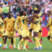 PHILADELPHIA, PENNSYLVANIA - JUNE 27: Derrick Luckassen #23 of Ghana celebrates with teammates after scoring his team's first goal during the FIFA World Cup 2026 Group L match between Croatia and Ghana at Philadelphia Stadium on June 27, 2026 in Philadelphia, Pennsylvania. (Photo by Darrian Traynor/Getty Images)