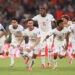Players of Morocco dash as Ismael Saibari #11 of Morocco scores the team's fifth and winning penalty during hte penalty shootout in the FIFA World Cup 2026 Round of 32 match between Netherlands and Morocco at Monterrey Stadium on June 29, 2026 in Guadalupe, Mexico. (Photo by Carl Recine/Getty Images)