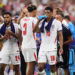 England players during a hydration break in game against Croatia Photo Courtesy: Getty Images