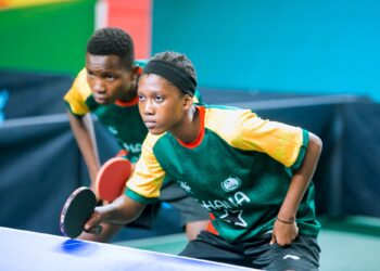 Ghana's Israel Aklie and Joanita Borteye