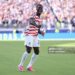 Folarin Balogun #20 of the United States celebrates scoring his team's first goal during the FIFA World Cup 2026 Round of 32 match between USA and Bosnia and Herzegovina (Photo by Jamie Squire/Getty Images)