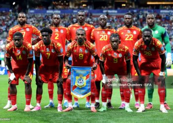 Congo DR players pose for a team photograph before the FIFA World Cup 2026 Group K match between Congo DR and Uzbekistan (Photo by Steph Chambers - FIFA/FIFA via Getty Images)