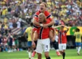 Haaland after scoring the second Goal