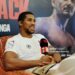 Anthony Joshua during the Anthony Joshua v Kristian Prenga (Photo by Mark Robinson/Matchroom Boxing/Getty Images)