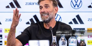 Juergen Klopp (Head coach of the german national team) gestures at DFB-Campus (Photo by Markus Ulmer - GES Sportfoto/Getty Images)