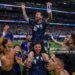 Lionel Messi #10 of Argentina and teammates celebrate after the 2-1 win during the FIFA World Cup 2026 Semi Final match between England and Argentina (Photo by Patrick Smith - FIFA/FIFA via Getty Images)