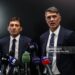 Paolo Maldini and Leonardo of Italy speak with the media during FIGC Management (Photo by Claudio Villa - FIGC/FIGC via Getty Images)
