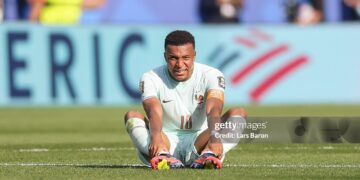Kylian Mbappe #10 of France reacts during the FIFA World Cup 2026 Quarter Final match between France and Morocco (Photo by Lars Baron/Getty Images)