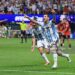 Lionel Messi #10 of Argentina celebrates scoring his team's second goal during the FIFA World Cup 2026 Round of 16 match between Argentina and Egypt (Photo by Elsa/Getty Images)