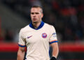 HEIDENHEIM, GERMANY - NOVEMBER 28: Mykhaylo Mudryk of Chelsea FC reacts during the UEFA Conference League 2024/25 League Phase MD4 match between 1. FC Heidenheim 1846 and Chelsea FC at Voith-Arena on November 28, 2024 in Heidenheim, Germany. (Photo by Daniel Kopatsch/Getty Images)