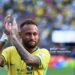 Brazil's forward #10 Neymar reacts after losing the 2026 World Cup round of 16 football match between Brazil and Norway  (Photo by ANGELA WEISS / AFP via Getty Images)