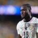 Jerome Opoku (18) of Ghana changes his jersey after being ripped during the 2026 FIFA World Cup Round of 32 match between Colombia and Ghana (Photo by Hakan Akgun/Anadolu via Getty Images)
