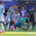 Aggression between Leandro Paredes (L) of Argentina and Gavi (R) of Spain during the FIFA World Cup 2026 Final match between Spain and Argentina (Photo by Hugo Rivera/Jam Media/Getty Images)