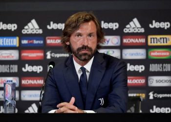 Andrea Pirlo during the press conference of the unveiling of Andrea Pirlo as new U23 team coach at Allianz Stadium on July 31, 2020 in Turin, Italy. (Photo by Daniele Badolato - Juventus FC/Juventus FC via Getty Images)