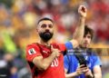 Mohamed Salah #10 of Egypt applauds fans after the team's victory through the penalty shootout during the FIFA World Cup 2026 Round of 32 match between Australia and Egypt (Photo by Kevin C. Cox/Getty Images)