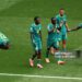 Habib Diarra #21 of Senegal celebrates scoring his team's first goal during the FIFA World Cup 2026 Round Of 32 match between Belgium and Senegal (Photo by Emilee Chinn/Getty Images)