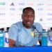 Pape Thiaw, manager of Senegal attends a press conference after the training session one day ahead of FIFA World Cup 2026 Round Of 32 match (Photo by Fran Santiago/Getty Images)