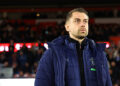 Southampton FC Head Coach Tonda Eckert during the Sky Bet Championship match between Southampton and Blackburn Rovers at St Mary's Stadium on April 14, 2026 in Southampton, England. (Photo by Matt Watson/Southampton FC via Getty Images)