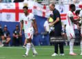 Thomas Tuchel, Manager of England, speaks with Jude Bellingham #10 of England during the FIFA World Cup 2026 Quarter Final match between Norway and England (Photo by Eddie Keogh - The FA/The FA via Getty Images)