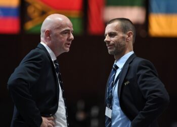 FIFA and UEFA President ; Gianni Infantino and Aleksander Čeferin.respectively
