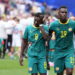 Lamine Camara (8) of Senegal reacts after the 2026 FIFA World Cup Round of 32 match between Belgium and Senegal at Lumen Field (Seattle Stadium) in Seattle, Washington, United States on July 01, 2026. (Photo by Ercin Erturk/Anadolu via Getty Images)