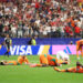 Ibrahim Sangare #18 of Cote d'Ivoire reacts after the 1-2 loss during the FIFA World Cup 2026 Round Of 32 match between Cote d'Ivoire and Norway at Dallas Stadium on June 30, 2026 in Arlington, Texas. (Photo by Molly Darlington/Getty Images)