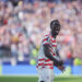 Folarin Balogun, #20 of the United States celebrates after scoring a goal during the FIFA World Cup 2026 Round Of 32 match between United States and Bosnia and Herzegovina at San Francisco Bay Area Stadium on July 1, 2026 in Santa Clara, California. (Photo by Elysia Su/ISI Photos/ISI Photos via Getty Images)