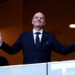 FIFA President Gianni Infantino attends the FIFA World Cup 2026 Round of 32 match between Netherlands and Morocco at Monterrey Stadium on June 29, 2026 in Guadalupe, Mexico. (Photo by Carl Recine/Getty Images)