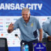 Carlos Queiroz, Head Coach of Ghana, waves during a press conference ahead of the FIFA World Cup 2026 Round of 32 match between Colombia and Ghana at Kansas City Stadium on July 02, 2026 in Kansas City, Missouri. (Photo by Julian Finney - FIFA/FIFA via Getty Images)