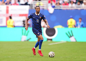 Michael Olise of France runs with the ball during the FIFA World Cup 2026 Bronze Medal Match match between France and England at Miami Stadium on July 18, 2026 in Miami Gardens, Florida. (Photo by Europa Press Sports/Europa Press via Getty Images)