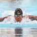 Abeiku Gyekye Jackson of Ghana competes in the Men's 100m Butterfly preliminaries at the Aquatic Centre of the Tuanaimato Sports Facility on day three of the Samoa 2015 Commonwealth Youth Games on September 9, 2015 in Apia, Samoa.  (Photo by Scott Barbour/Getty Images)